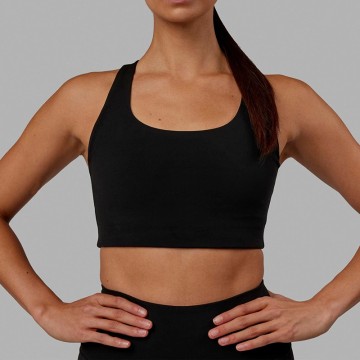 Women Workout Crop Top with Built in Bra