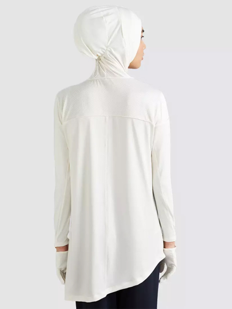 Modesty Long Sleeve HIJAB Bodysuit With Glove Active wear for women (3)b06