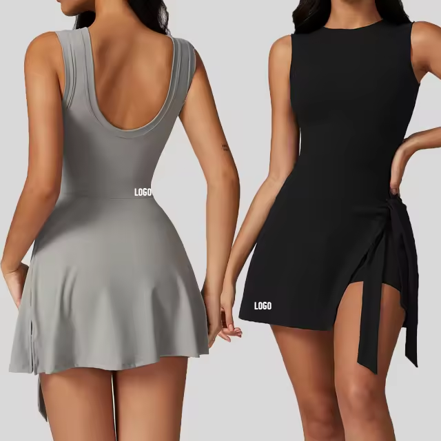 フィットネス バック ヨガ テニススカート ヨガ ボディスーツ